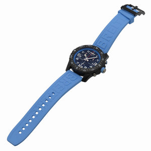 新品同様 ブライトリング エンデュランス プロ 44 X82310 自動巻き 腕時計 ブライトライト/ラバー ブラック ライトブルー 黒文字盤 1574【中古】BREITLING メンズ