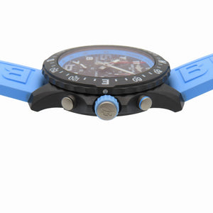 新品同様 ブライトリング エンデュランス プロ 44 X82310 自動巻き 腕時計 ブライトライト/ラバー ブラック ライトブルー 黒文字盤 1574【中古】BREITLING メンズ