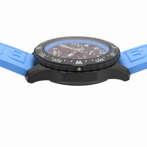 新品同様 ブライトリング エンデュランス プロ 44 X82310 自動巻き 腕時計 ブライトライト/ラバー ブラック ライトブルー 黒文字盤 1574【中古】BREITLING メンズ