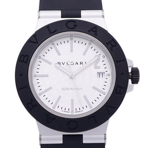 新品同様 ブルガリ アルミニウム 空山基 BB40AT 自動巻き 腕時計 アルミ/ラバー シルバー 1576【中古】BVLGARI メンズ
