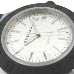 新品同様 ブルガリ アルミニウム 空山基 BB40AT 自動巻き 腕時計 アルミ/ラバー シルバー 1576【中古】BVLGARI メンズ