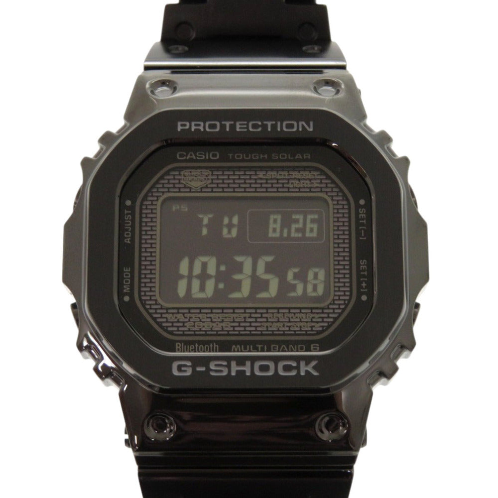 新品同様 カシオ G-SHOCK フルメタル GMW-B5000GD-1JF SS ブラック 黒文字盤 タフソーラー 腕時計 1577【中古】CASIO
