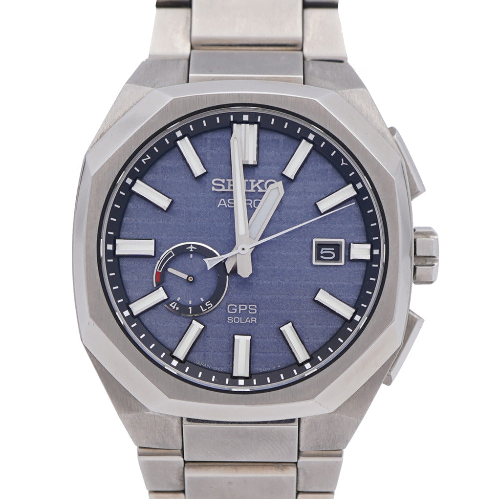 美品 セイコー アストロン ネクスター SBXD013 / 3X62-0AA0 電波ソーラーGPS 腕時計 チタン ネイビー 1578【中古】SEIKO メンズ