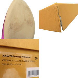 トッズ T TIMELESS Tタイムレス ダブルT ローファー XXW79A0X010YF3 レザーシューズ メタリックレザー ピンク 1603【中古】TOD’S