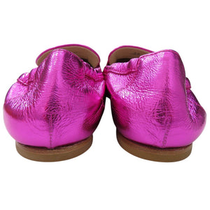 トッズ T TIMELESS Tタイムレス ダブルT ローファー XXW79A0X010YF3 レザーシューズ メタリックレザー ピンク 1603【中古】TOD’S