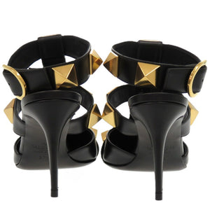 未使用品 ヴァレンティノ ガラヴァーニ ローマンスタッズ 24.5cm 2W2S0CB2ZWM レザー ゴールド金具 ブラック 黒 パンプス 1606【中古】Valentino Garavani