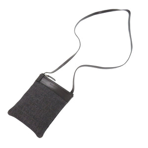 ブルガリ キャンバス レザー ネイビー系 ショルダーバッグ ポシェット 1610【中古】BVLGARI