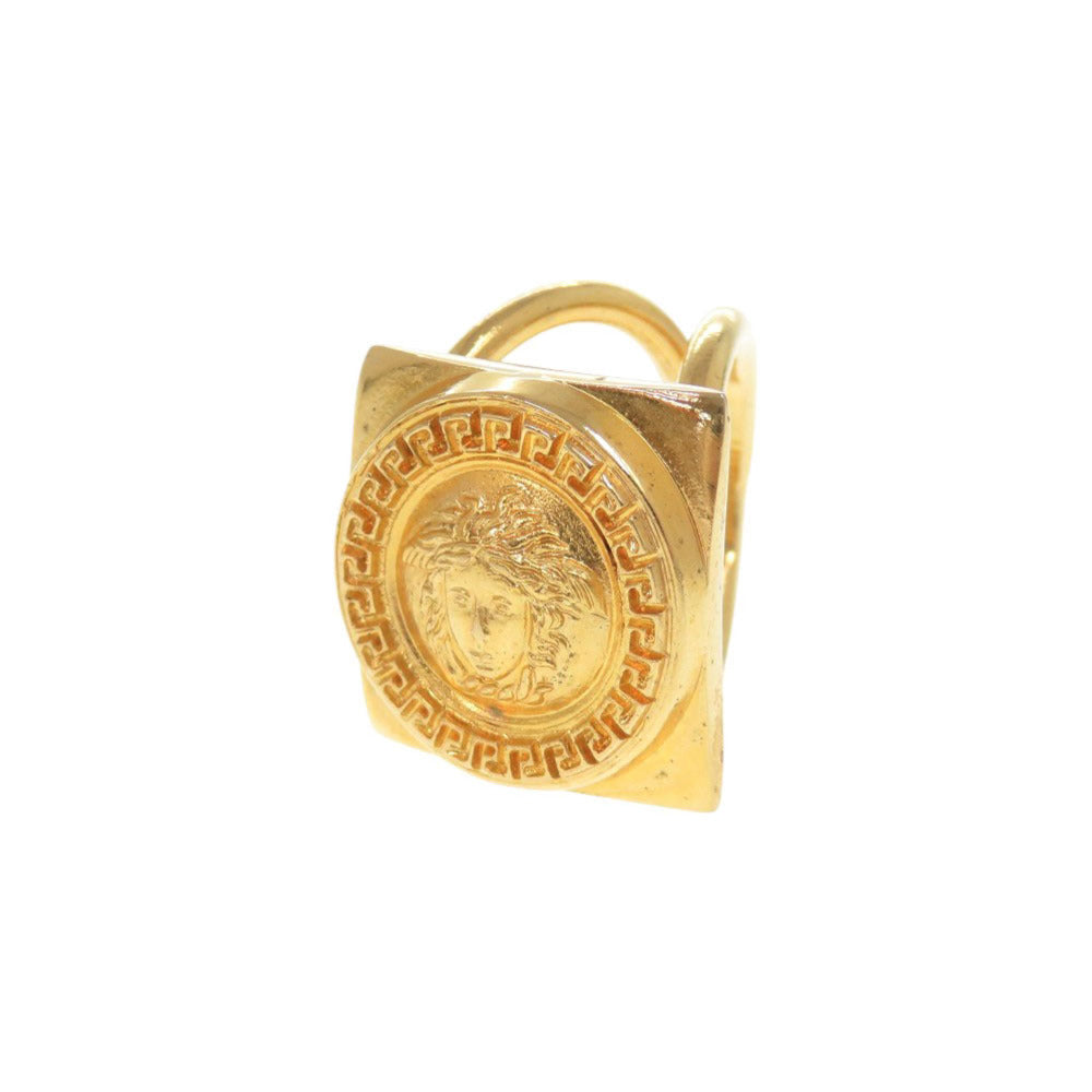 美品 ジャンニ ヴェルサーチ メドゥーサ メタル ゴールド スカーフリング 1623【中古】Gianni Versace