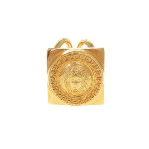 美品 ジャンニ ヴェルサーチ メドゥーサ メタル ゴールド スカーフリング 1623【中古】Gianni Versace