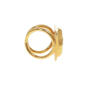 美品 ジャンニ ヴェルサーチ メドゥーサ メタル ゴールド スカーフリング 1623【中古】Gianni Versace