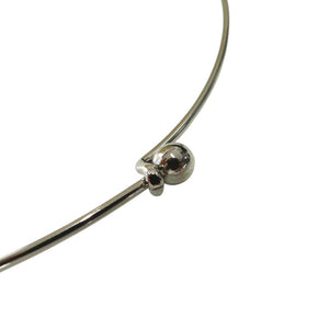 美品 ジャンニ ヴェルサーチ メデューサ チョーカー ネックレス メタル クリア 1625【中古】Gianni Versace