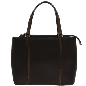 美品 バーバリー ノバチェック レザー ブラウン トートバッグ 茶 1640【中古】BURBERRY