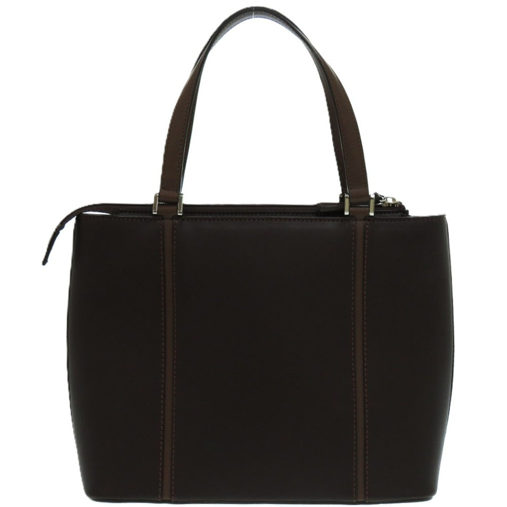 美品 バーバリー ノバチェック レザー ブラウン トートバッグ 茶 1640【中古】BURBERRY