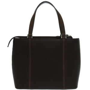 美品 バーバリー ノバチェック レザー ブラウン トートバッグ 茶 1640【中古】BURBERRY