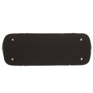 美品 バーバリー ノバチェック レザー ブラウン トートバッグ 茶 1640【中古】BURBERRY