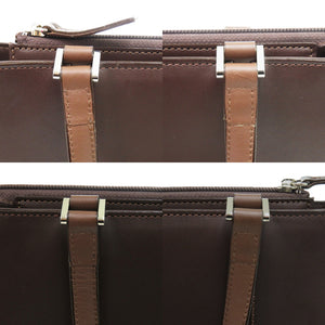 美品 バーバリー ノバチェック レザー ブラウン トートバッグ 茶 1640【中古】BURBERRY