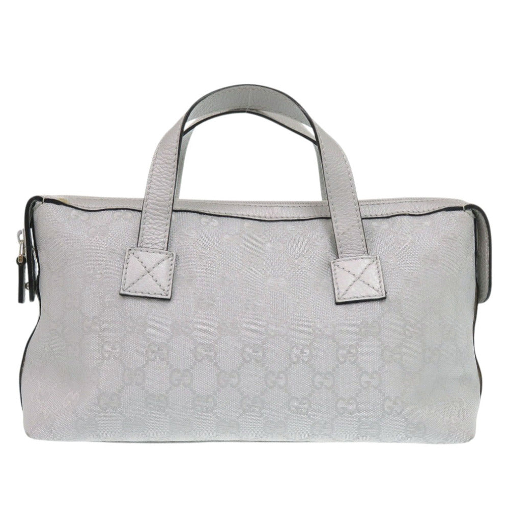 グッチ 264210 GGキャンバス レザー シルバー ハンドバッグ 1641【中古】GUCCI