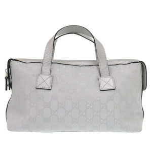 グッチ 264210 GGキャンバス レザー シルバー ハンドバッグ 1641【中古】GUCCI