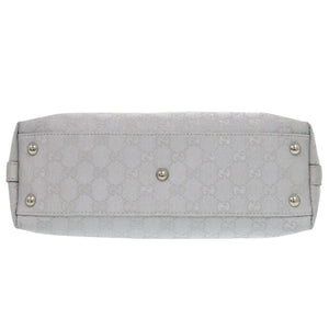 グッチ 264210 GGキャンバス レザー シルバー ハンドバッグ 1641【中古】GUCCI