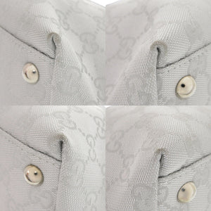 グッチ 264210 GGキャンバス レザー シルバー ハンドバッグ 1641【中古】GUCCI