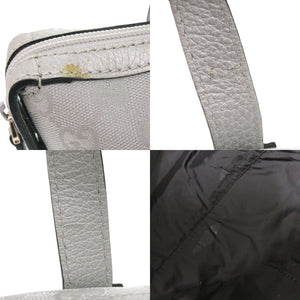 グッチ 264210 GGキャンバス レザー シルバー ハンドバッグ 1641【中古】GUCCI