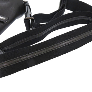 美品 ジバンシィ レザー ブラック ショルダーバッグ 黒 1642【中古】GIVENCHY