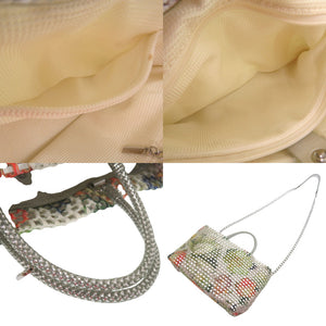 美品 アンテプリマ 2WAY ワイヤーバッグ ショルダーバッグ ボタニカル 斜めかけ クロスボディ ハンドバッグ メッシュ 1643【中古】ANTEPRIMA