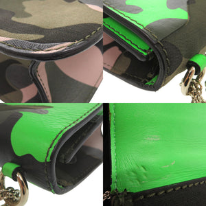 ヴァレンティノ ガラヴァーニ グラムロック カモフラージュ ショルダーバッグ キャンバス レザー カモフラ 1666【中古】Valentino Garavani