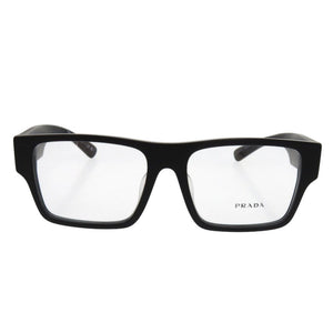 新品同様 プラダ VPR A08-F 眼鏡 フレーム プラスチック ブラック 黒 1667【中古】PRADA