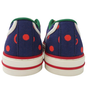 新品同様 グッチ テニス1977 スニーカー GGマーモント ダブルG ドット ‎606110 2AX10 キャンバス ラバー マルチカラー 1683【中古】GUCCI