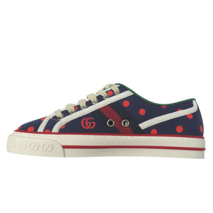 新品同様 グッチ テニス1977 スニーカー GGマーモント ダブルG ドット ‎606110 2AX10 キャンバス ラバー マルチカラー 1683【中古】GUCCI