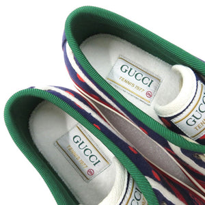 新品同様 グッチ テニス1977 スニーカー GGマーモント ダブルG ドット ‎606110 2AX10 キャンバス ラバー マルチカラー 1683【中古】GUCCI