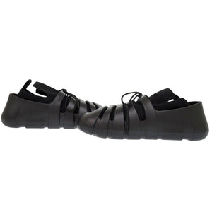 未使用 ボッテガヴェネタ トレイル ラバー ニット ブラック スニーカー 黒 1684【中古】BOTTEGAVENETA