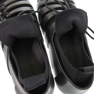 未使用 ボッテガヴェネタ トレイル ラバー ニット ブラック スニーカー 黒 1684【中古】BOTTEGAVENETA