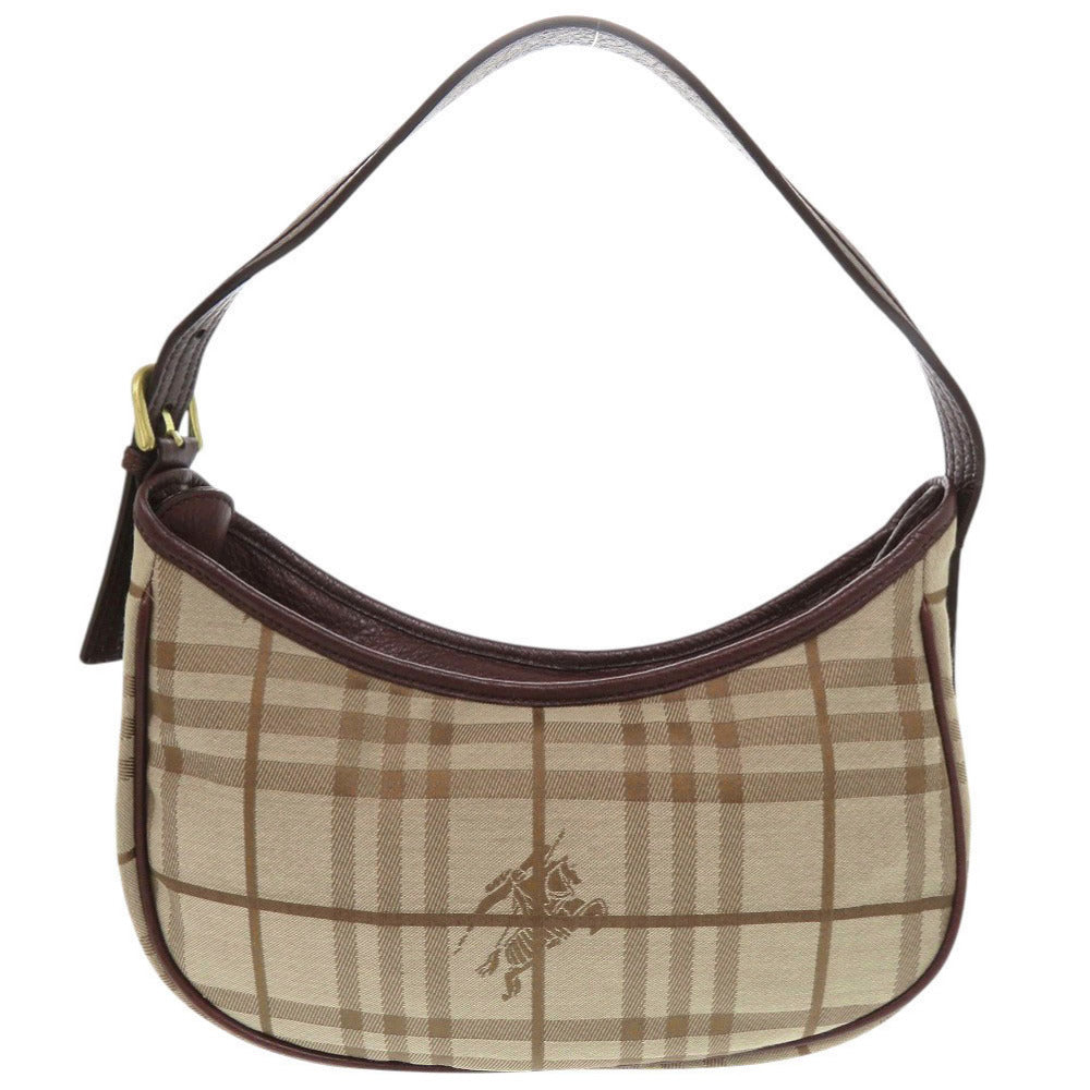美品 バーバリー キャンバス レザー ベージュ ワンショルダーバッグ ショルダーバッグ 1687【中古】BURBERRY