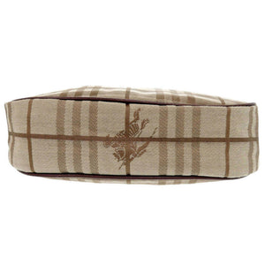 美品 バーバリー キャンバス レザー ベージュ ワンショルダーバッグ ショルダーバッグ 1687【中古】BURBERRY