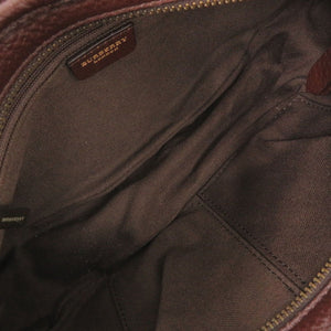 美品 バーバリー キャンバス レザー ベージュ ワンショルダーバッグ ショルダーバッグ 1687【中古】BURBERRY