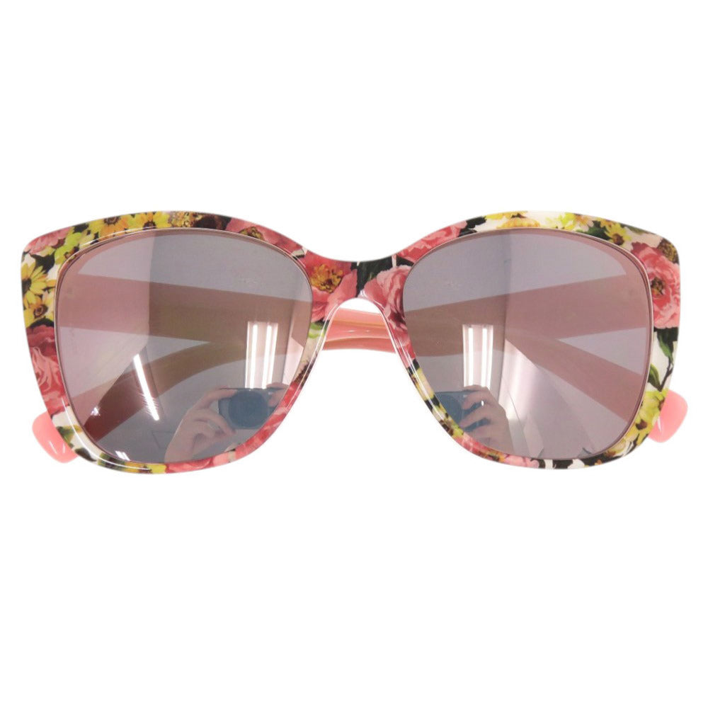 新品同様 ドルチェアンドガッバーナ フラワー 花柄 プラスチック ピンク サングラス 1698【中古】DOLCE&GABBANA