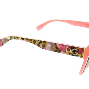 新品同様 ドルチェアンドガッバーナ フラワー 花柄 プラスチック ピンク サングラス 1698【中古】DOLCE&GABBANA