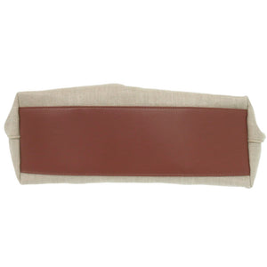 美品 クロエ カミラ KAMILLA イーストウエスト 22SS493G23 リネン レザー セピアブラウン トートバッグ ベージュ 1703【中古】Chloe