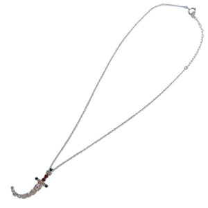 美品 クリスチャンディオール カラーストーン カラーストーン ネックレス 1709【中古】Christian Dior