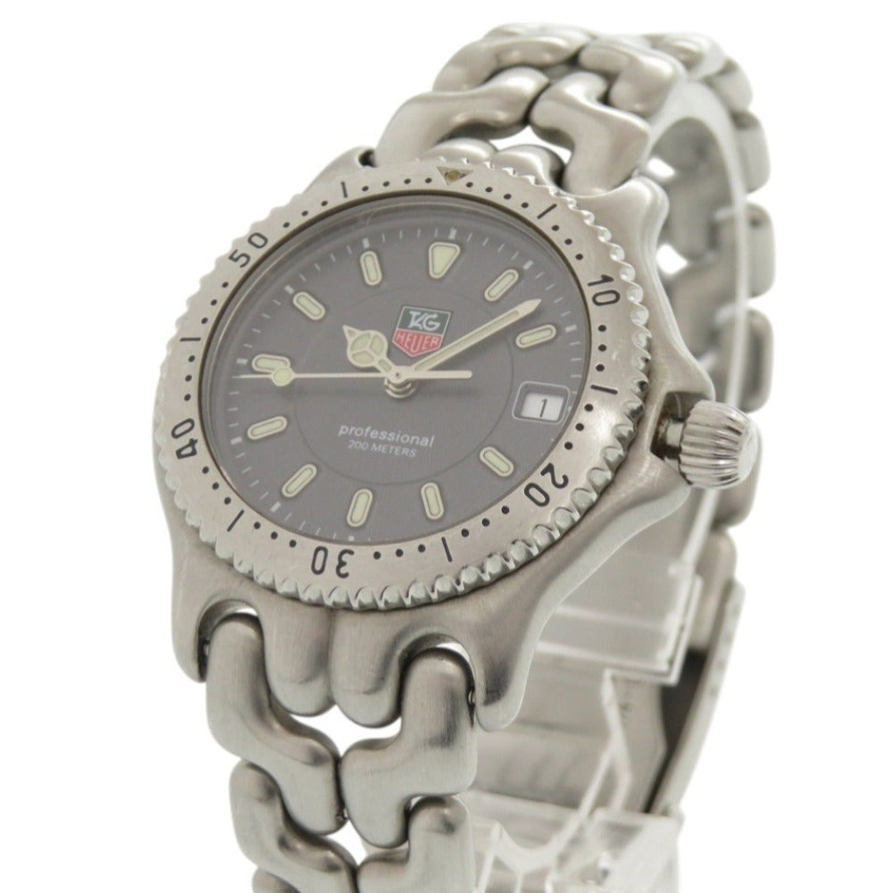 タグホイヤー プロフェッショナル200m WG1213-K0 グレー シルバー SS クオーツ 腕時計 1726【中古】TAG HEUER