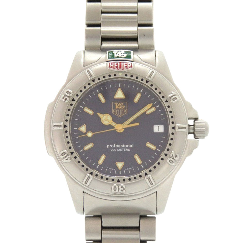 美品 タグホイヤー 4000シリーズ プロフェッショナル 200m WF1113-K0 SS ネイビー シルバー クオーツ 腕時計 1727【中古】TAG HEUER