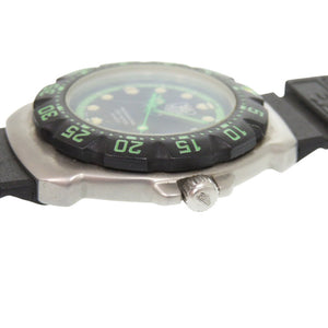 タグホイヤー フォーミュラ1 WA1215 SS ラバー ブラック グリーン クオーツ 腕時計 黒文字盤 1728【中古】TAG HEUER