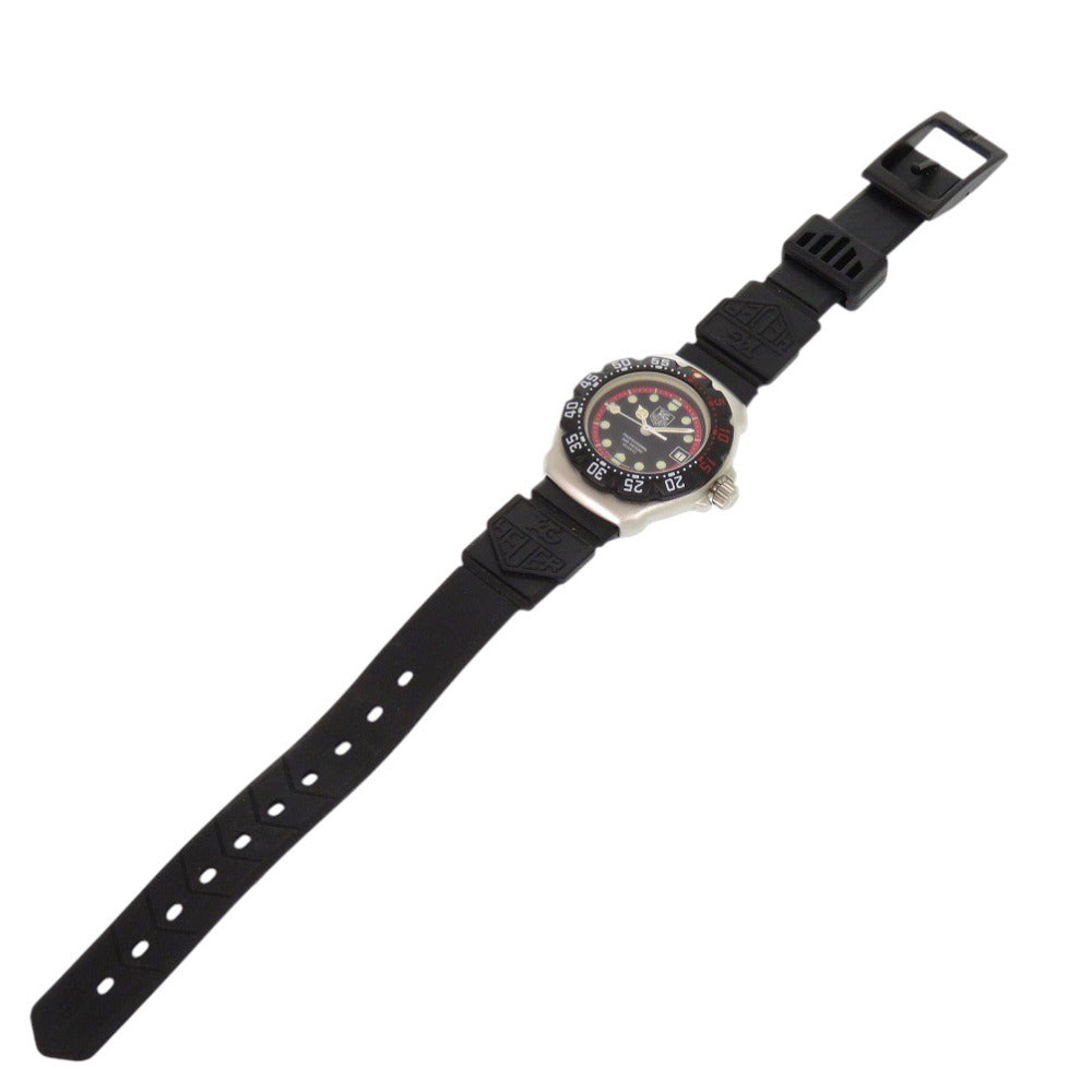 美品 タグホイヤー フォーミュラ1 374.508 SS ラバー ブラック クオーツ 腕時計 黒文字盤 1729【中古】TAG HEUER