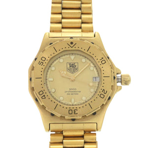 タグホイヤー プロフェッショナル 3000 934.413 SS ゴールド クオーツ 腕時計 1730【中古】TAG HEUER