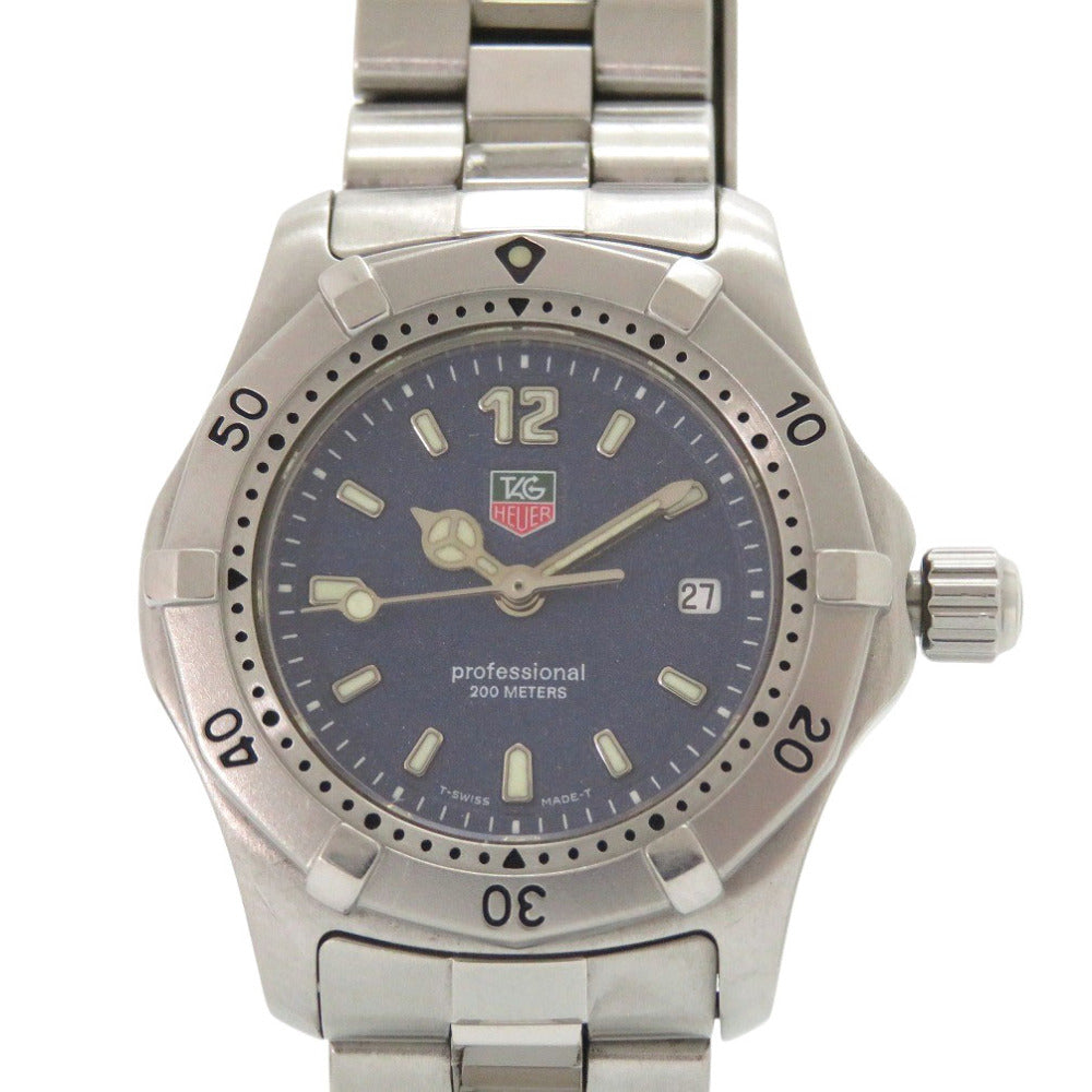 タグホイヤー プロフェッショナル200m WK1313 SS ネイビー クオーツ 腕時計 1731【中古】TAG HEUER