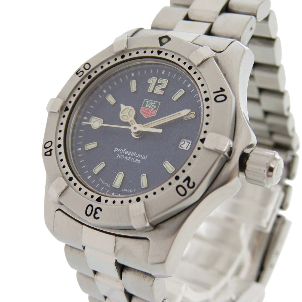 タグホイヤー プロフェッショナル200m WK1313 SS ネイビー クオーツ 腕時計 1731【中古】TAG HEUER