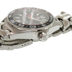 美品 タグホイヤー フォーミュラ1 アイルトンセナ エディション WAZ1012 SS ブラック クオーツ 腕時計 黒文字盤 1732【中古】TAG HEUER