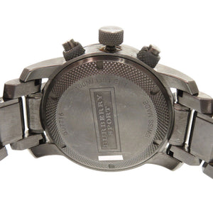 バーバリー スポーツ BU7716 クロノグラフ SS ブラウン クオーツ 腕時計 1740【中古】BURBERRY